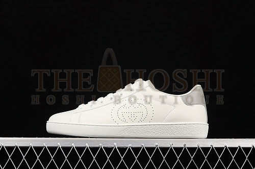 Gvc*1 Ace Embroidered Low-Top Sneakers White/White/Light Grey Master Quality