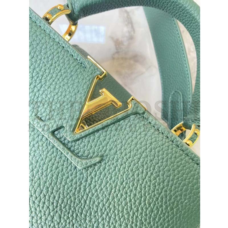 L0vis Vvtt0n LV Women Capucines BB Handbag Green Taurillon Leather Master Quality