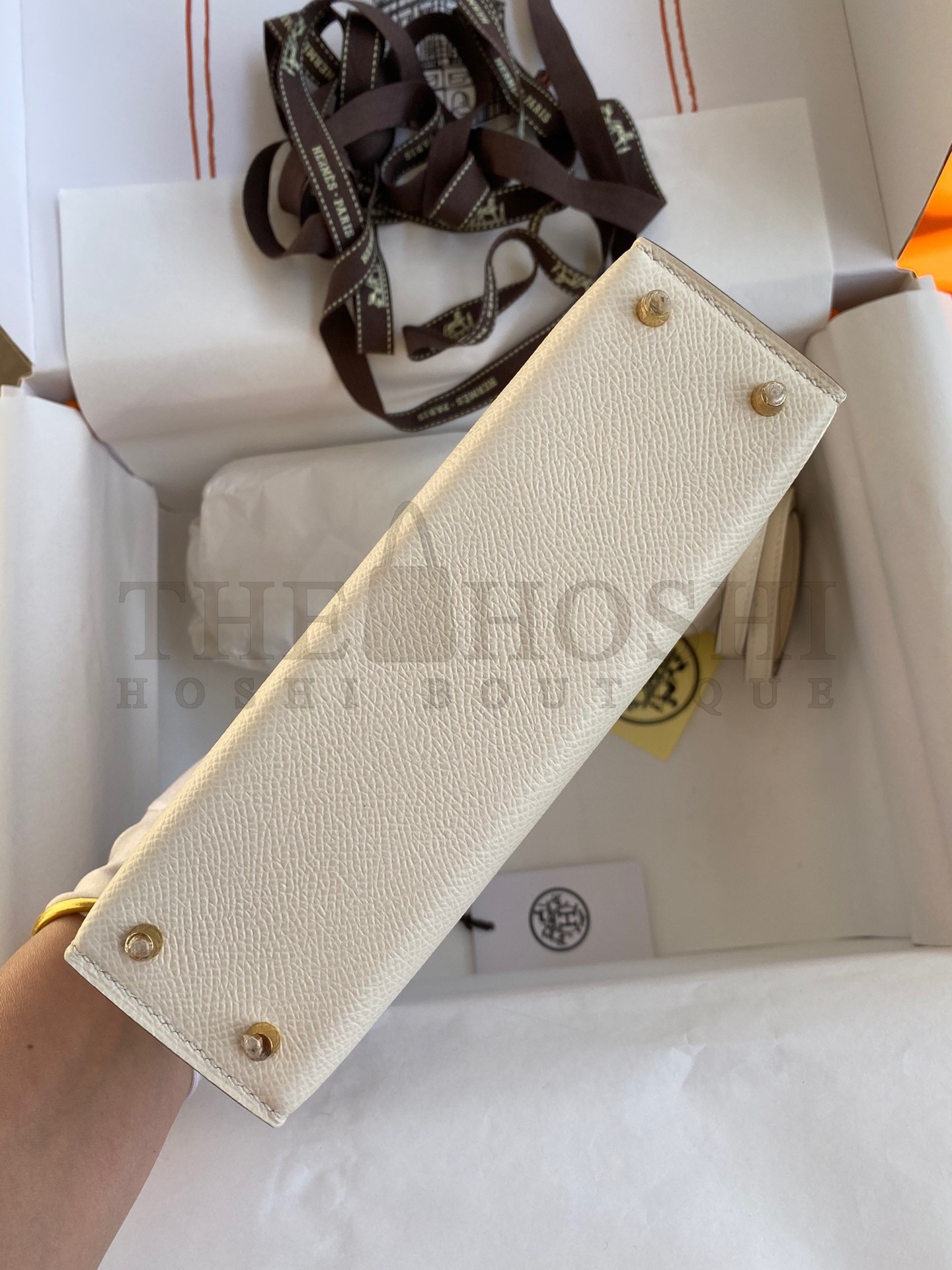 H**me5 Kelly Mini II Sellier Handmade Bag In Nata Epsom Calfskin Master Quality