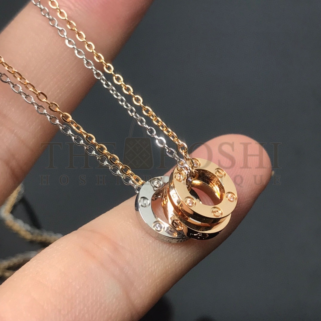 Ca*t1er LOVE NECKLACE, 6 D1am0ndS Master Quality