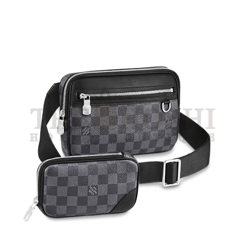L0vis Vvtt0n LV Men Scott Messenger Damier Graphite N50018 Shoulder Bag Master Quality