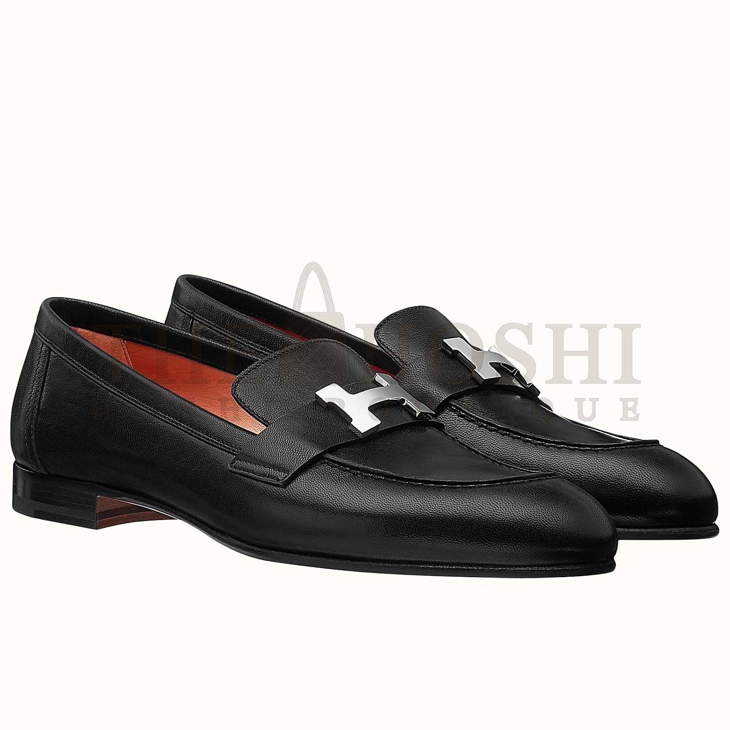 H**me5 Women's Paris Loafers In Black Goatskin Master Quality
