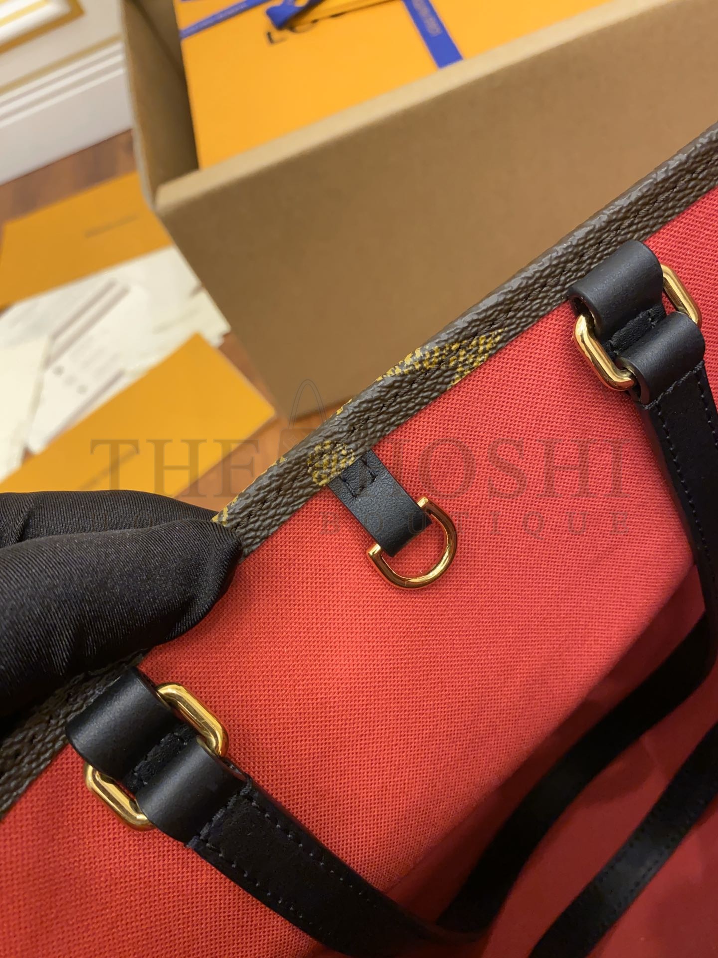 L0vis Vvtt0n Onthego Women  LV  Tote Bag in Monogram Giant Canvas-Brown Master Quality