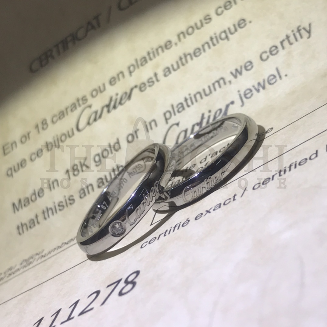 Ca*t1er Ring with One D1am0nd, C DE Ca*t1er WEDDING BAND Master Quality