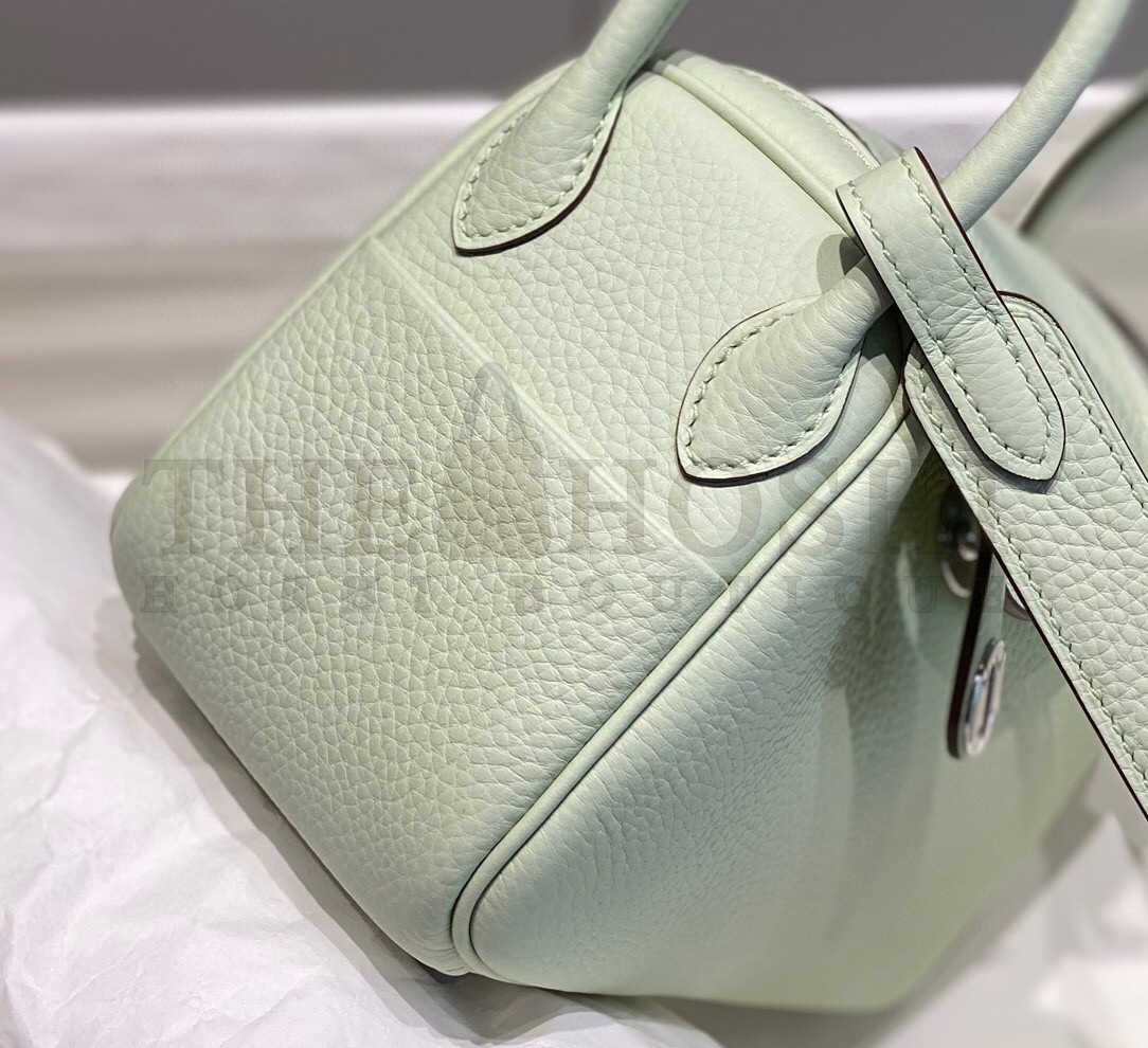 H**me5 Lindy Mini Bag In Vert Fizz Clemence Leather PHW Master Quality