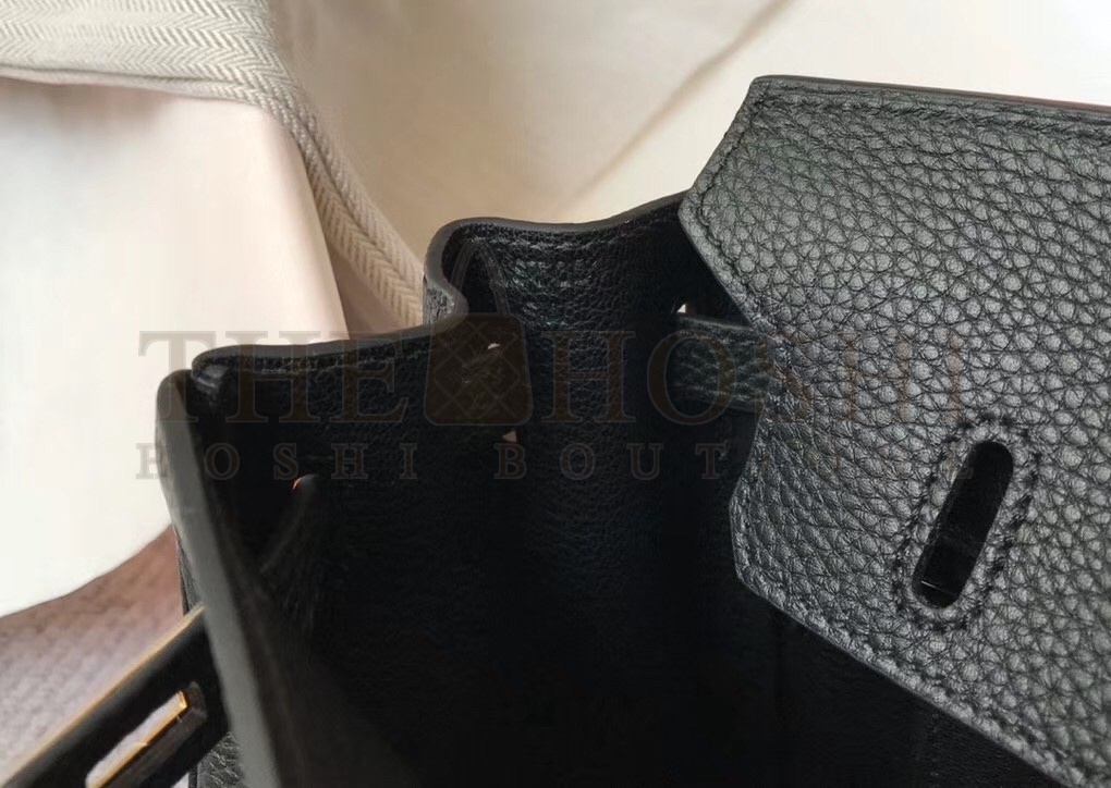 H**me5 Birkin 25cm Bag In Black Clemence Leather Master Quality