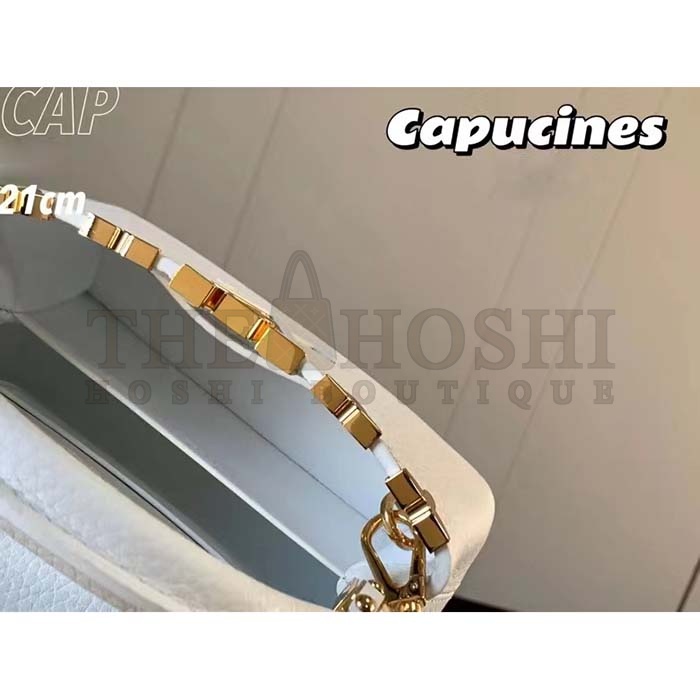 L0vis Vvtt0n LV Women Capucines Mini Handbag Galet Taurillon Leather Master Quality