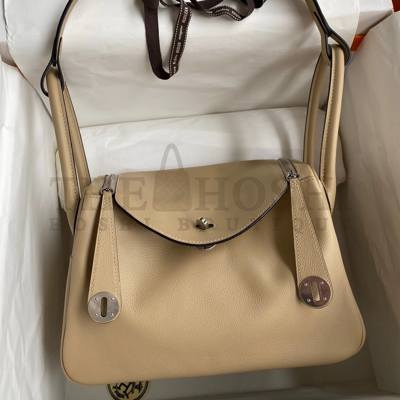 H**me5 Lindy 26 Handmade Bag In Trench Evercolor Leather Master Quality