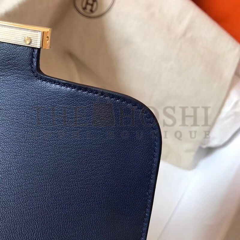 H**me5 Mini Constance 18cm Sapphire Epsom Bag Master Quality