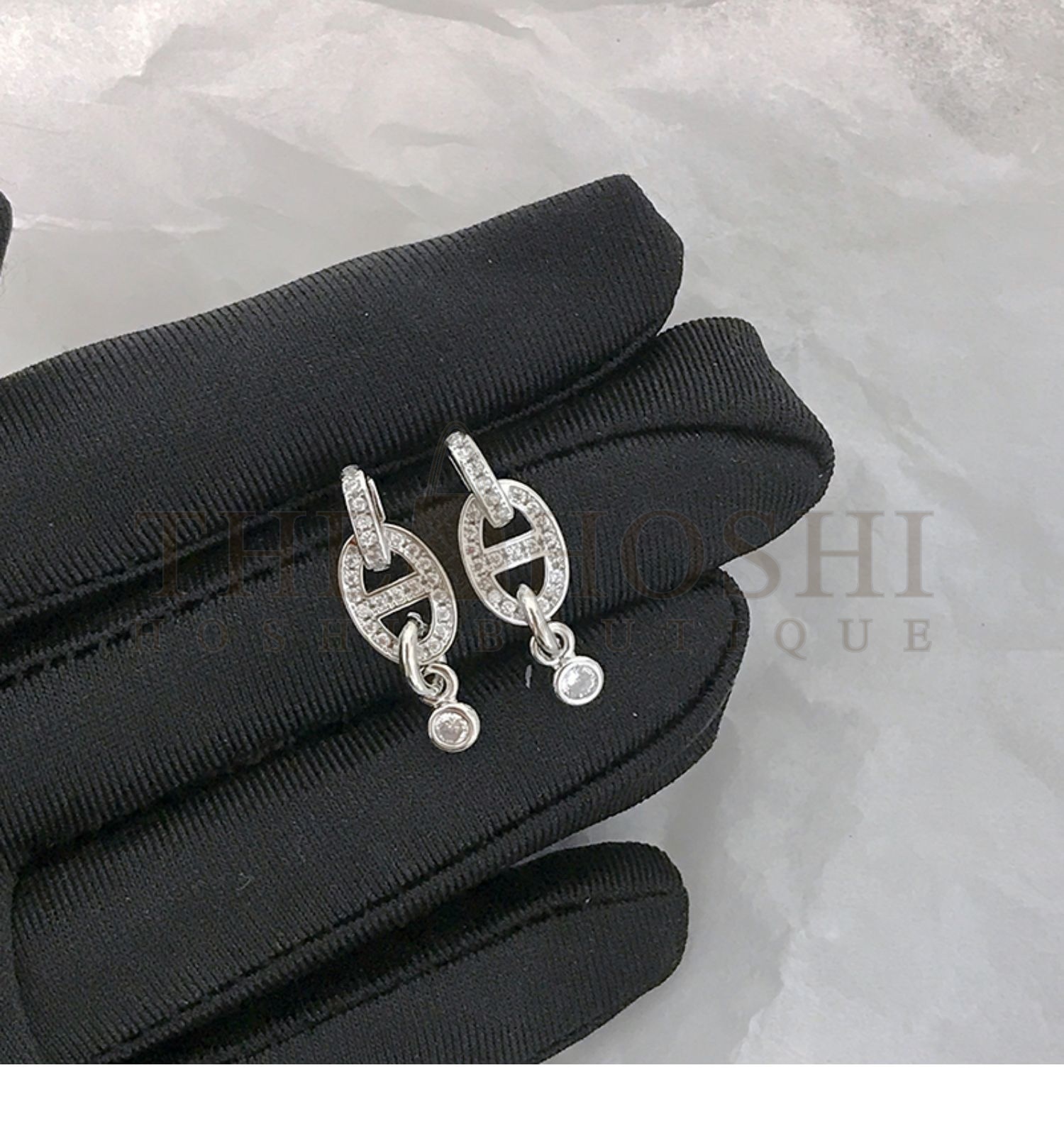 H**me5 PM Chaine D'Ancre Enchainee Earrings Master Quality
