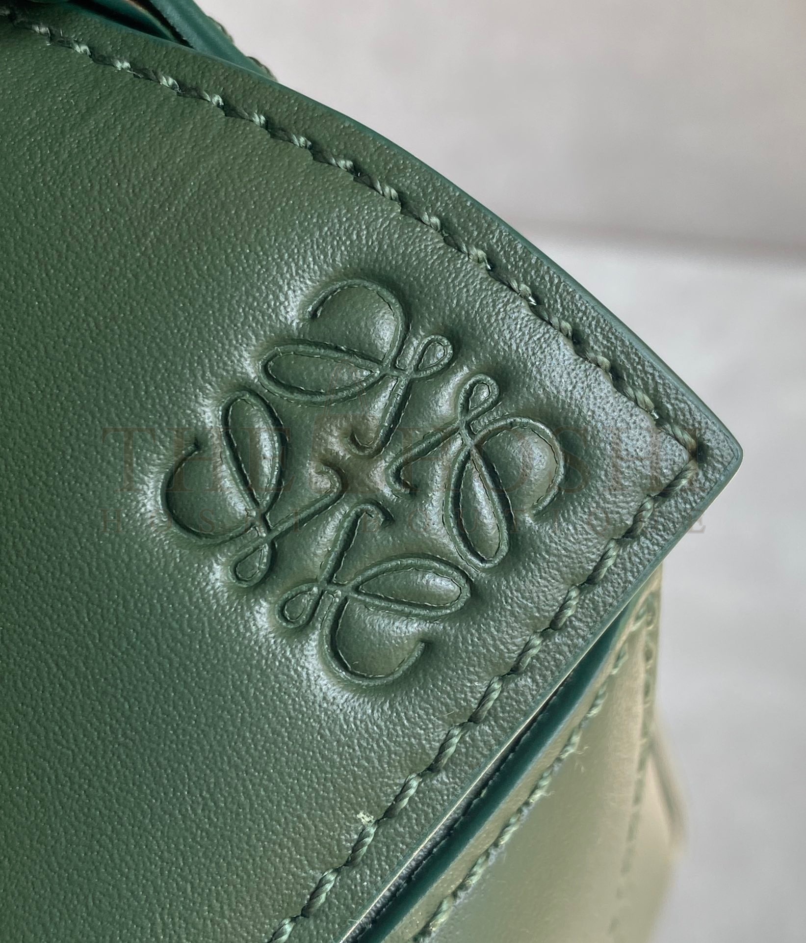 L0ew* Puzzle Mini Bag In Vintage Khaki Satin Calfskin Master Quality