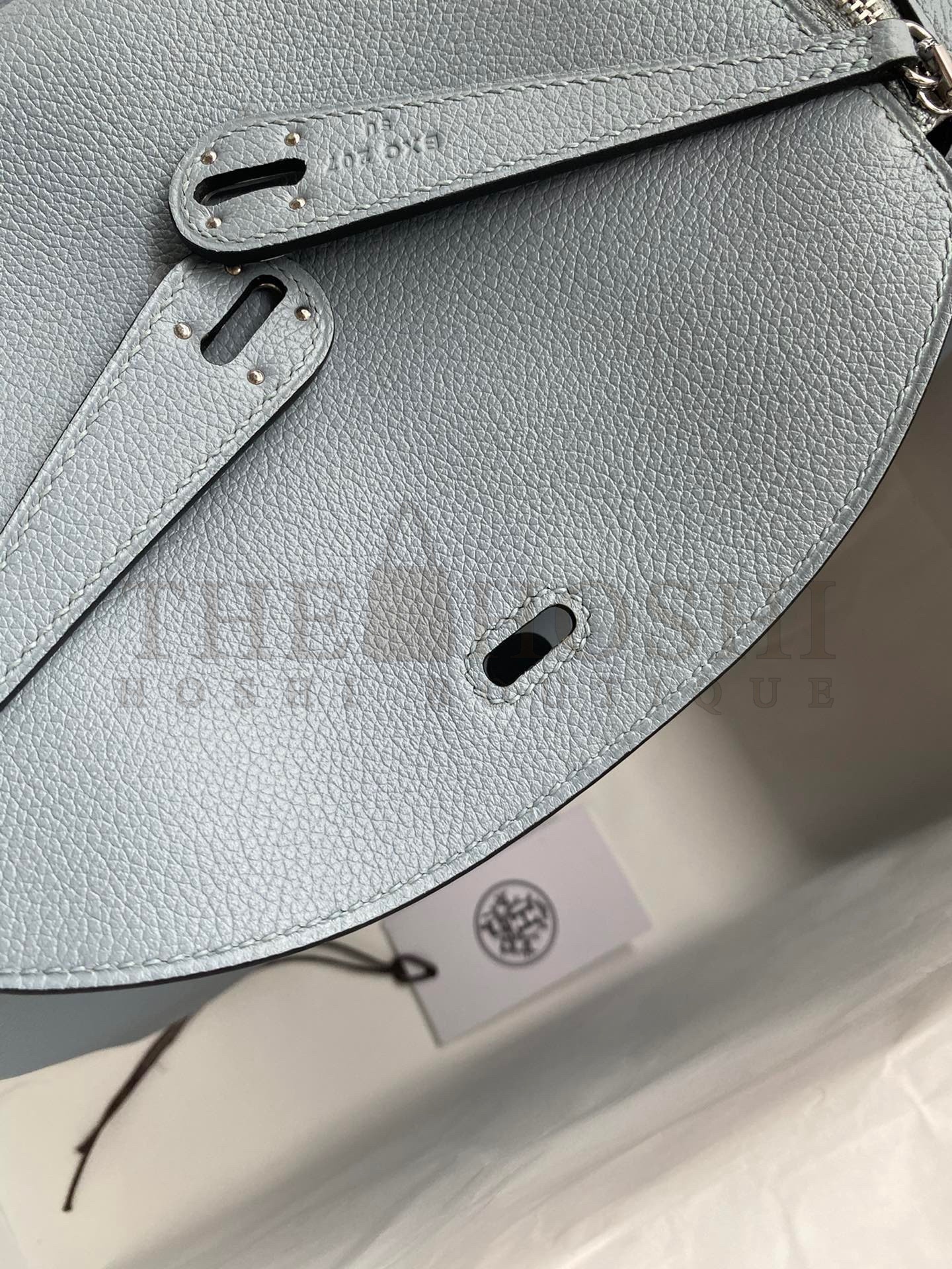 H**me5 Lindy 26 Handmade Bag In Blue Lin Evercolor Leather Master Quality