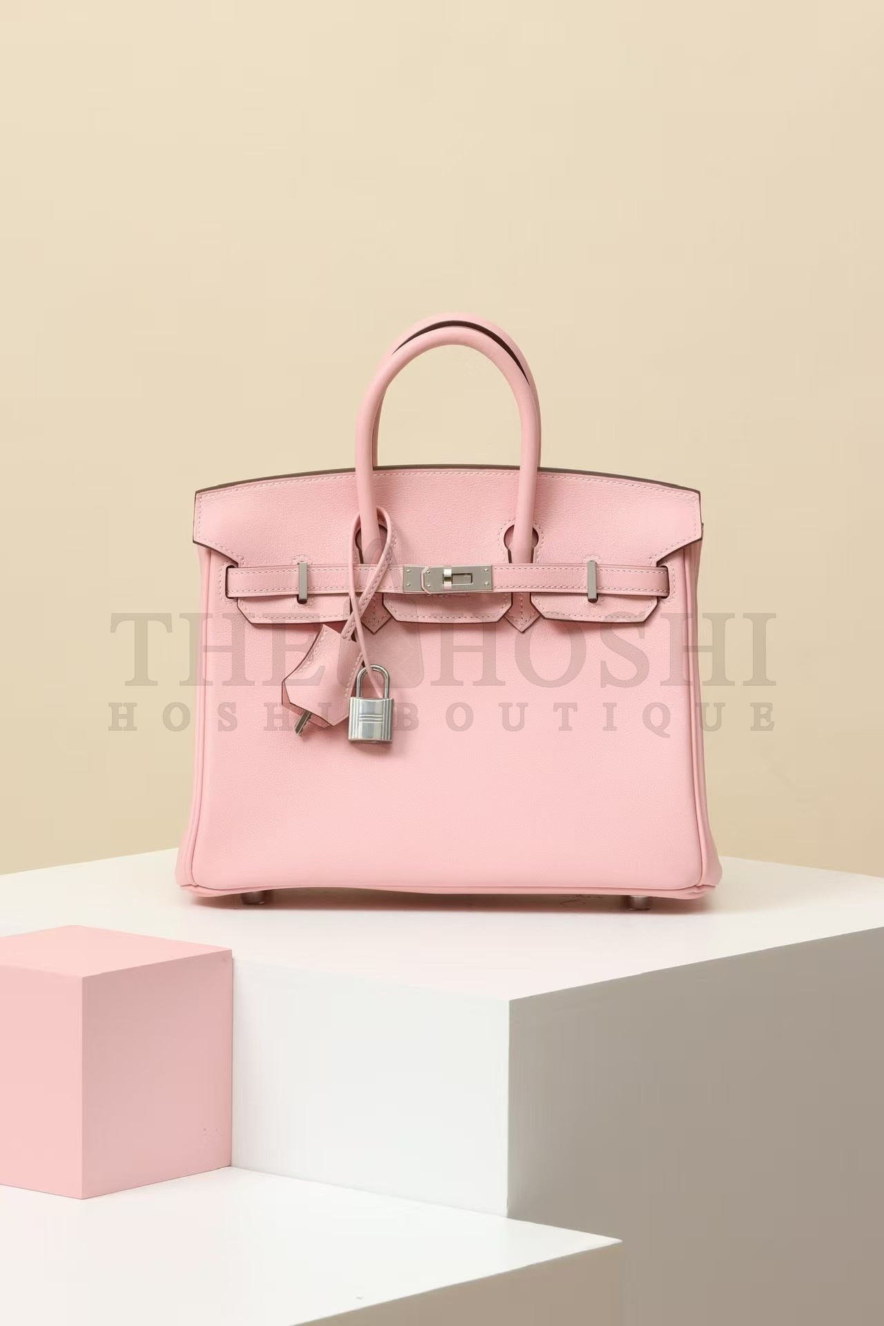 H**me5 Pink Birkin 25cm Swift Handmade Bag Master Quality