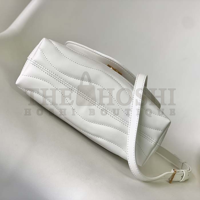 L0vis Vvtt0n LV Women Hold Me Top-Handle Bag White Smooth Cowhide Leather Master Quality
