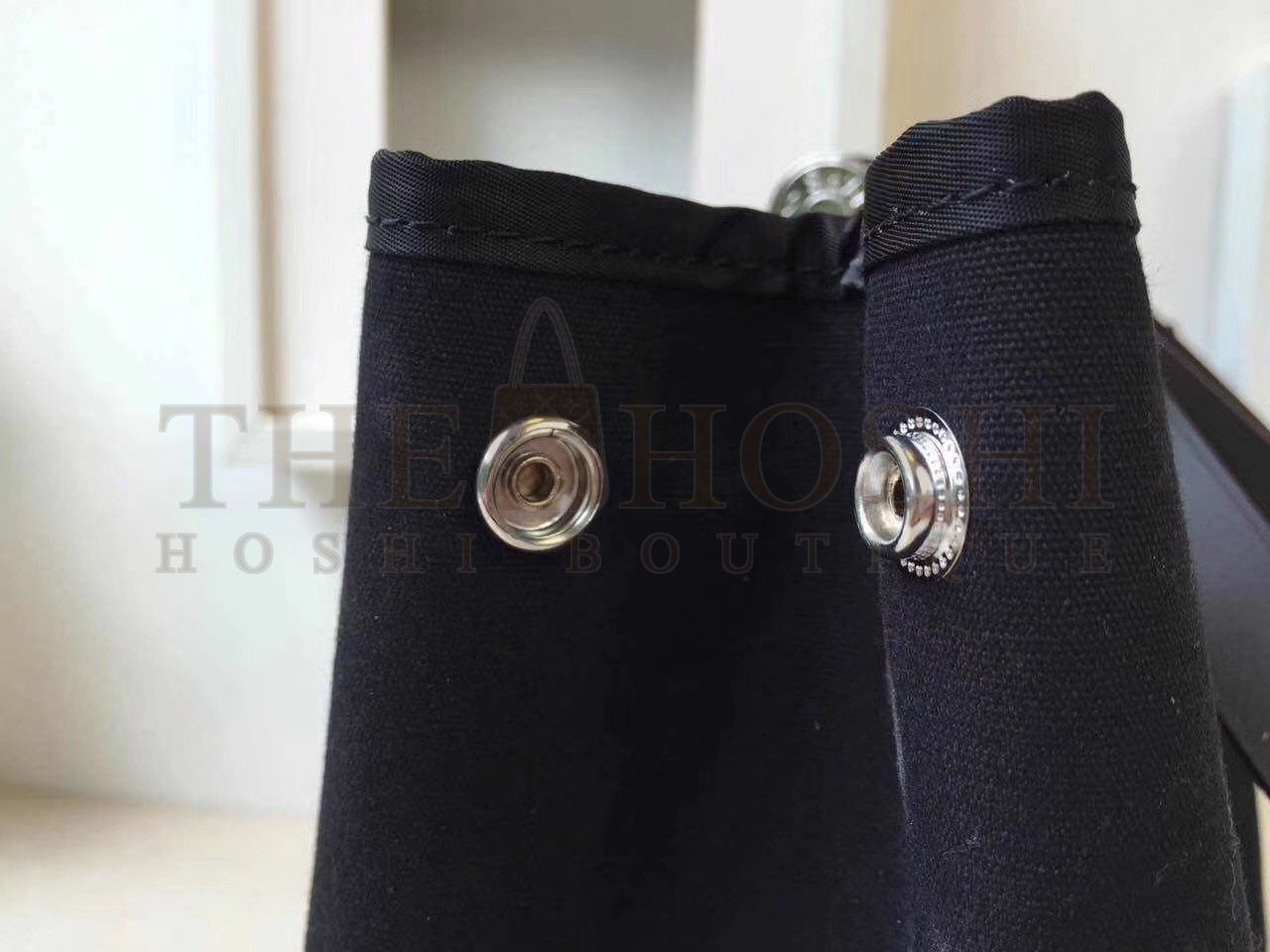 H**me5 Cabag Elan Bag In Black Canvas Master Quality