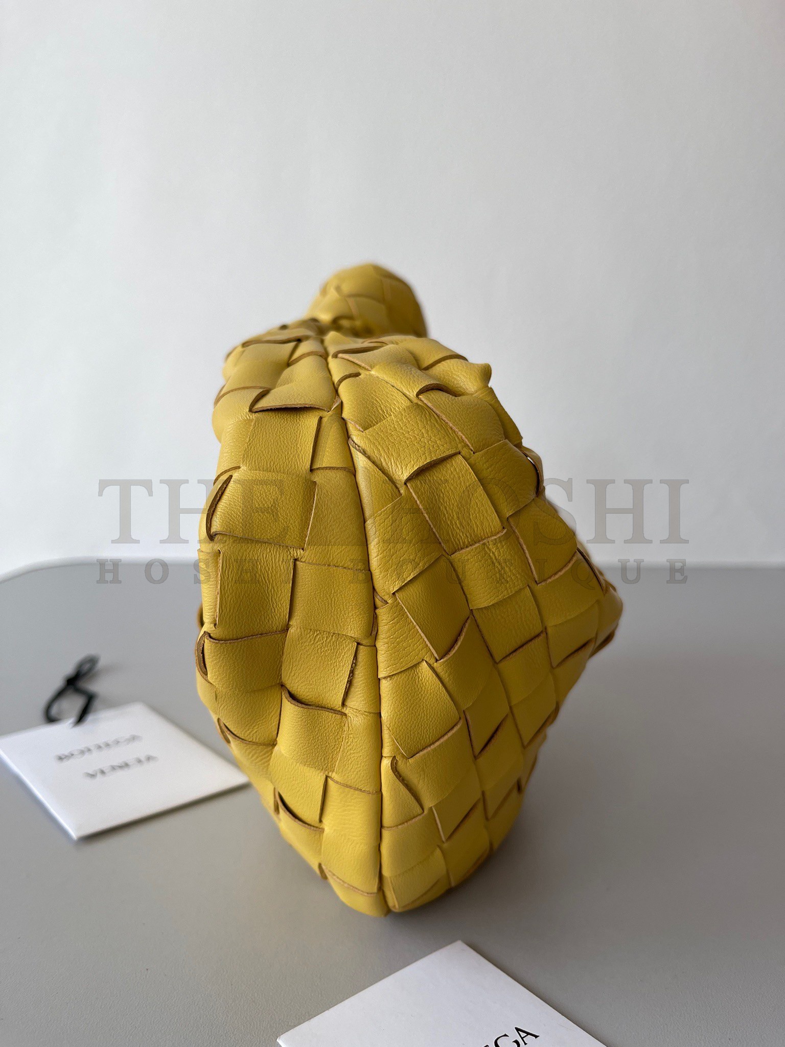 B0tt*ga Ven*ta BV Jodie Mini Bag In Yellow Intrecciato Lambskin Master Quality