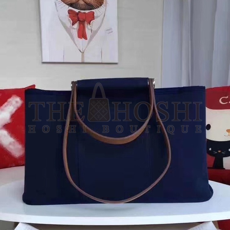 H**me5 Cabag Elan Bag In Dark Blue Canvas Master Quality