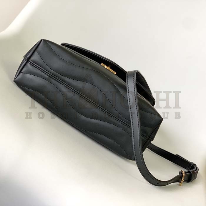 L0vis Vvtt0n LV Women Hold Me Top-Handle Bag Black Smooth Cowhide Leather Master Quality