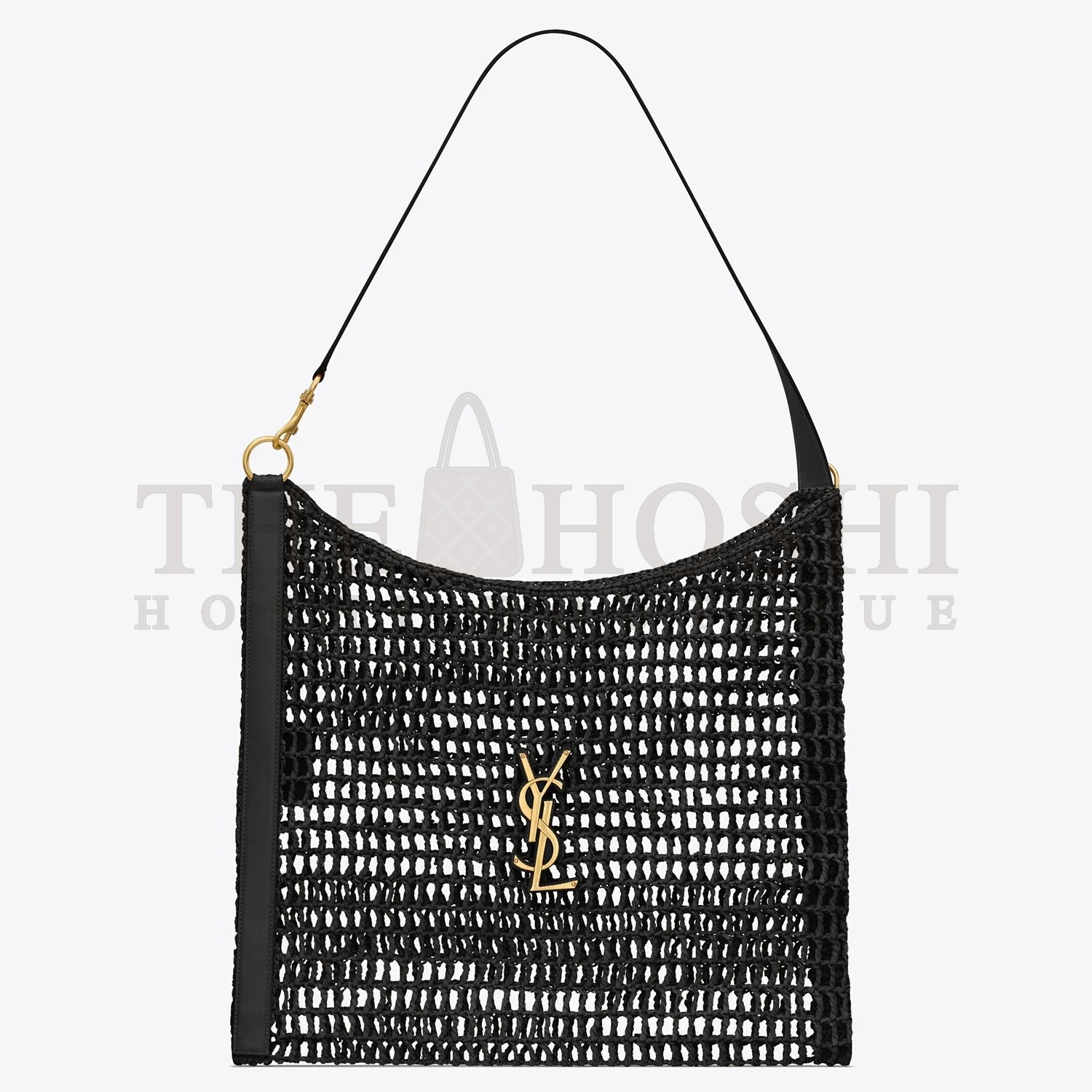 Sa1nt Lau*nt Oxalis Shoulder Bag in Black Raffia Master Quality