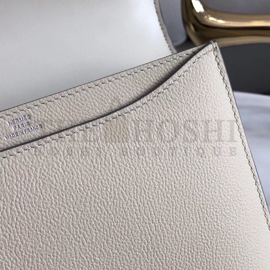 H**me5 2002 20cm Bag In Craie Evercolor Calfskin Master Quality