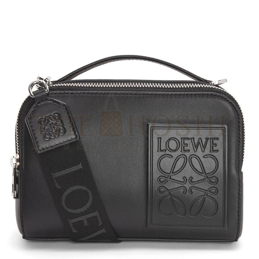 L0ew* Mini Camera Crossbody Bag in Black Calfskin Master Quality