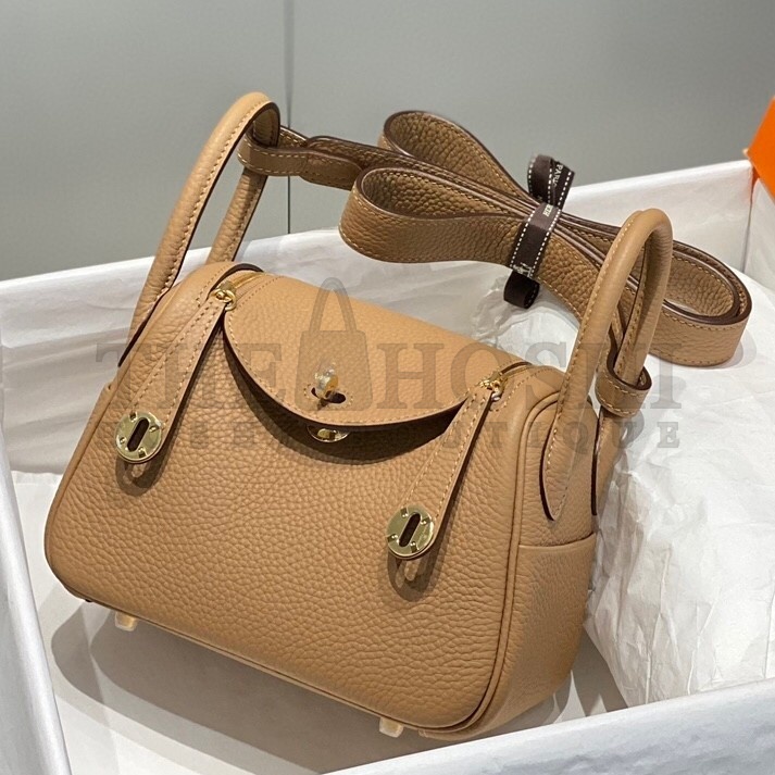 H**me5 Lindy Mini Bag In Chai Clemence Leather GHW Master Quality