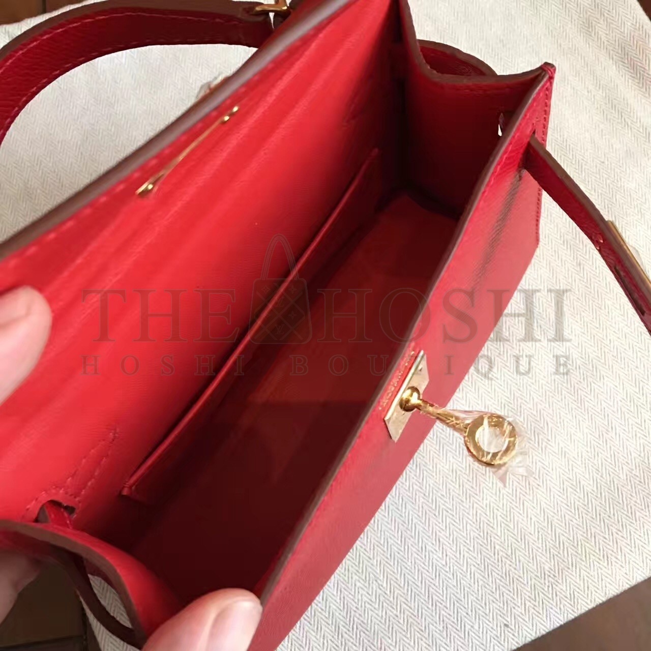 H**me5 Red Epsom Kelly Mini II Handmade Bag Master Quality