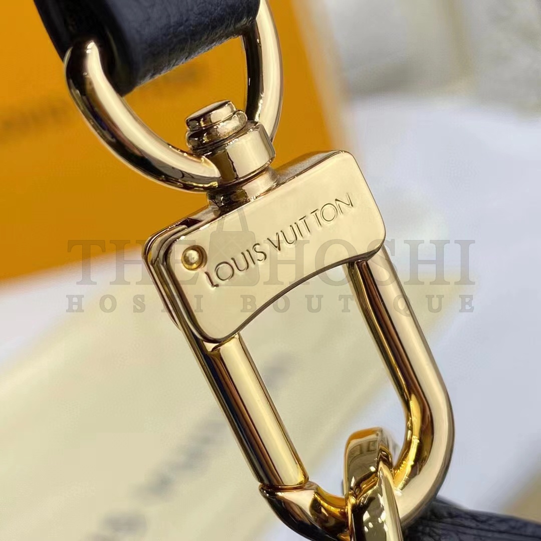 L0vis Vvtt0n LV Women Bagatelle Black Handbag Printed Embossed Grained Cowhide Leather Master Quality