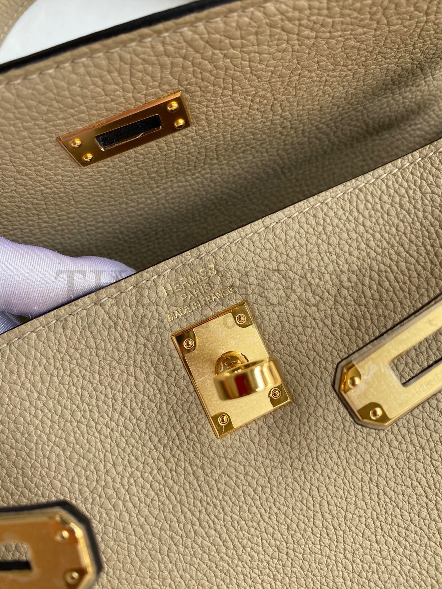 H**me5 Kelly Retourne 25 Handmade Bag In Trench Clemence Leather Master Quality