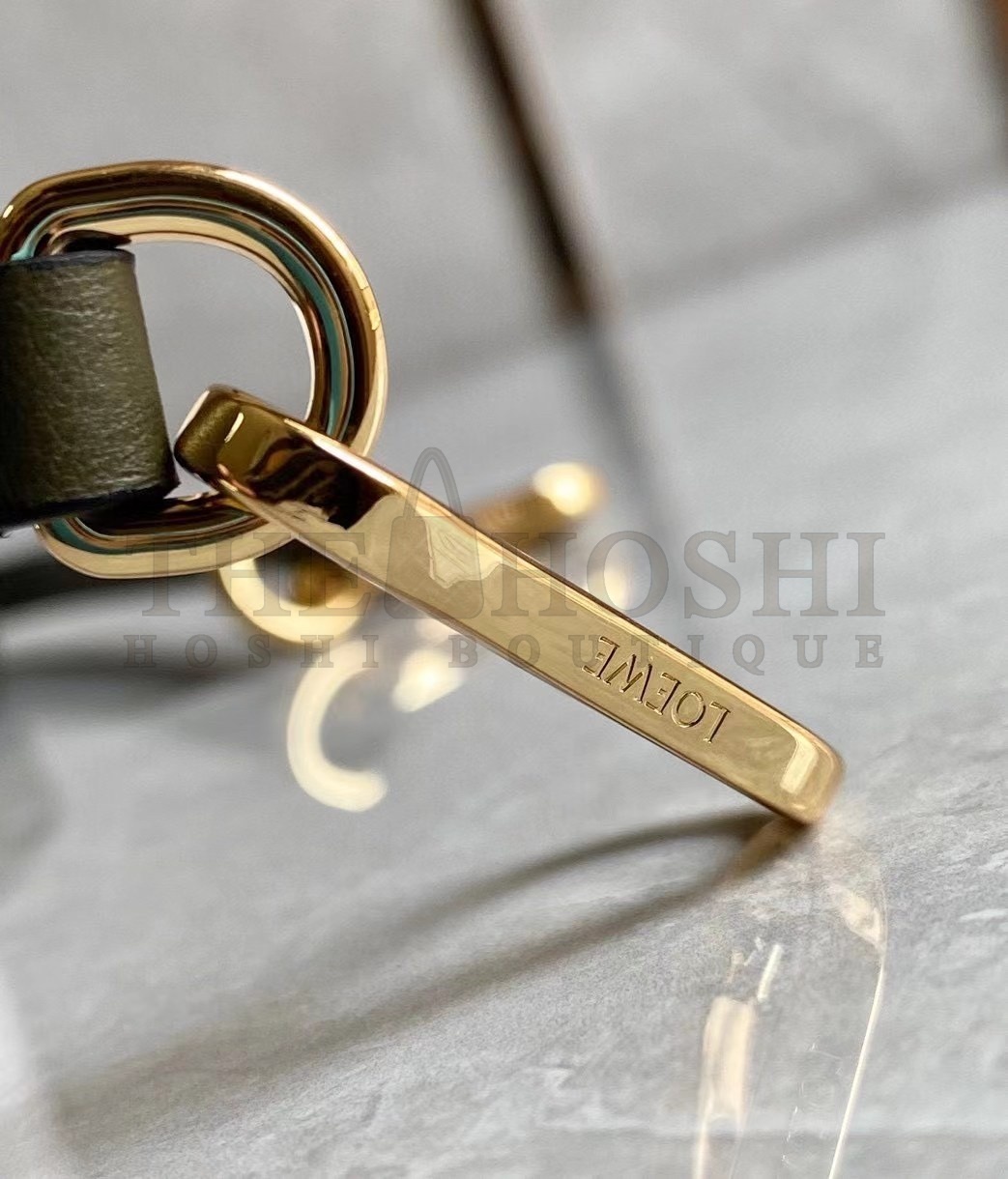 L0ew* Puzzle Mini Bag In Green/Oat Calfskin Master Quality