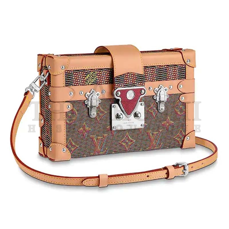 L0vis Vvtt0n LV Women Petite Malle Handbag Monogram LV Pop Print Master Quality