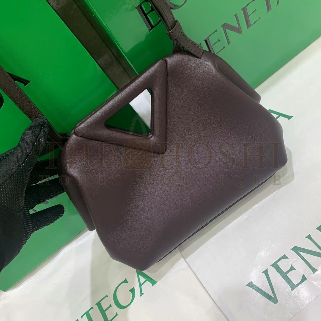 B0tt*ga Ven*ta Small Point Top Handle Bag In Grape Leather Master Quality