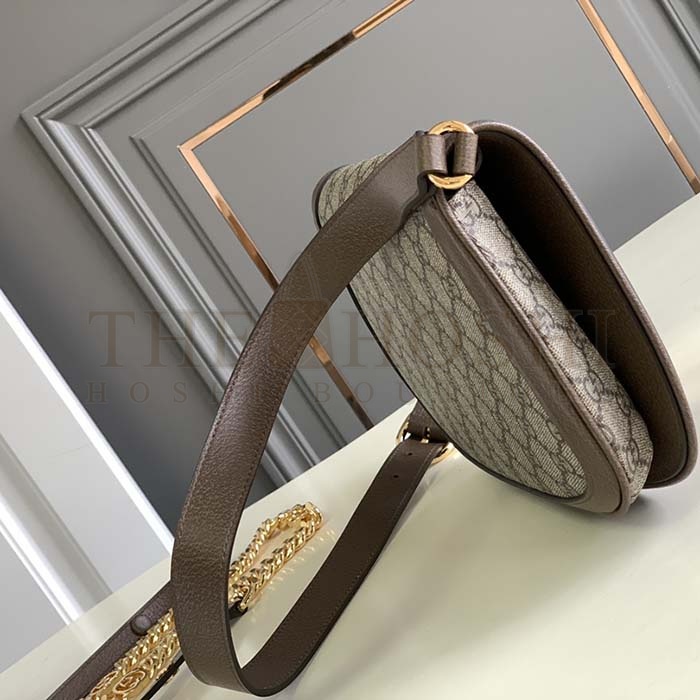 Gvc*1 Women GG Blondie Mini Shoulder Bag Beige Ebony GG Svp*me Canvas Master Quality