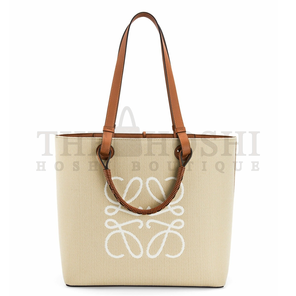 L0ew* Anagram Medium Tote Bag In Jacquard and Calfskin Master Quality