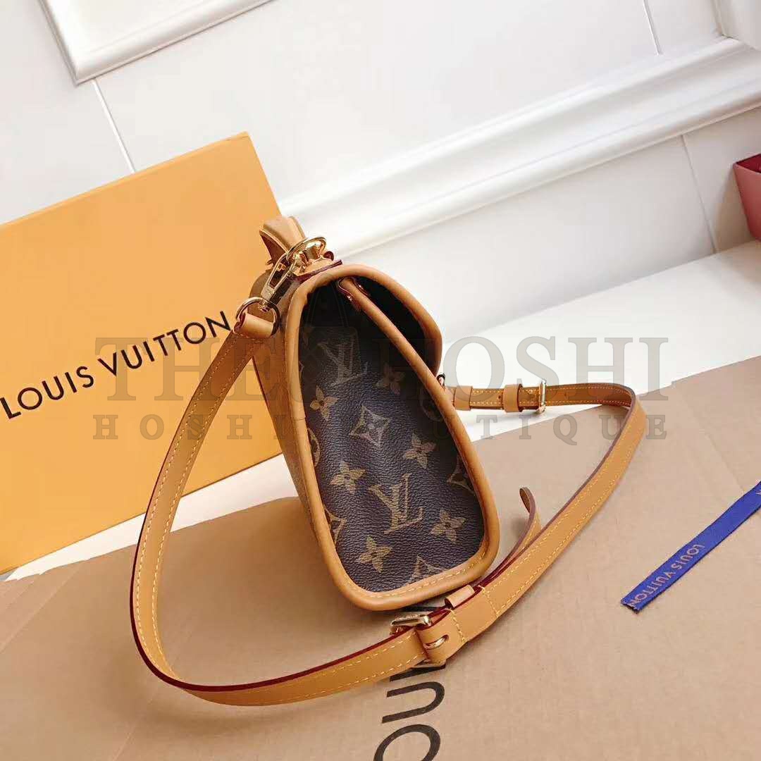 L0vis Vvtt0n LV Women LV Ivy Bag in Monogram Coated Canvas-Brown Master Quality