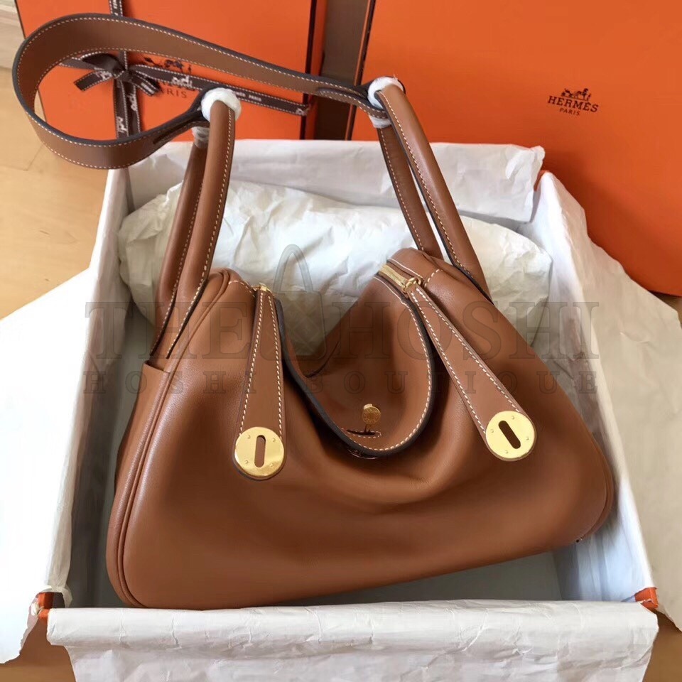 H**me5 Gold Lindy 30cm Swift Handmade Bag Master Quality