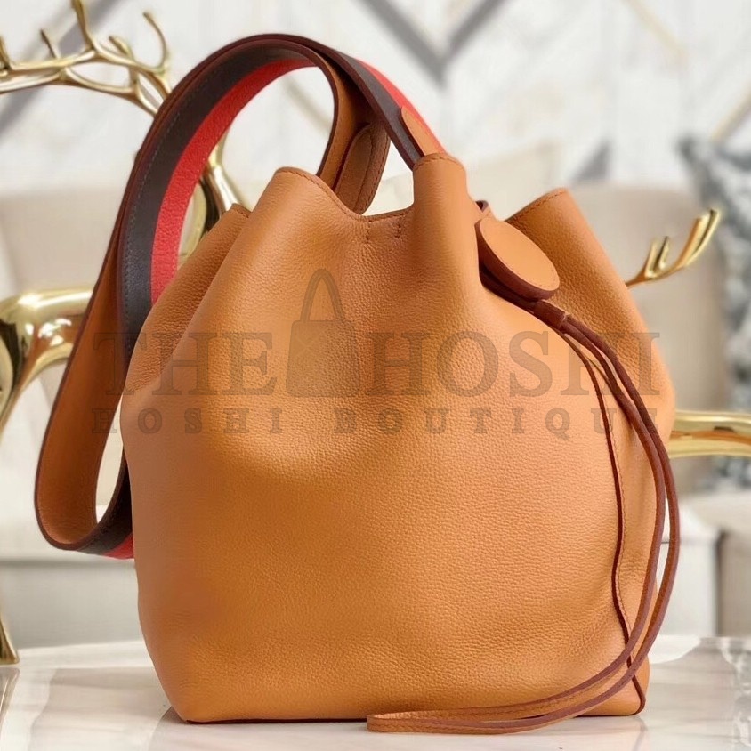 H**me5 Licol 17cm Bag In Tan Evercolor Calfskin Master Quality