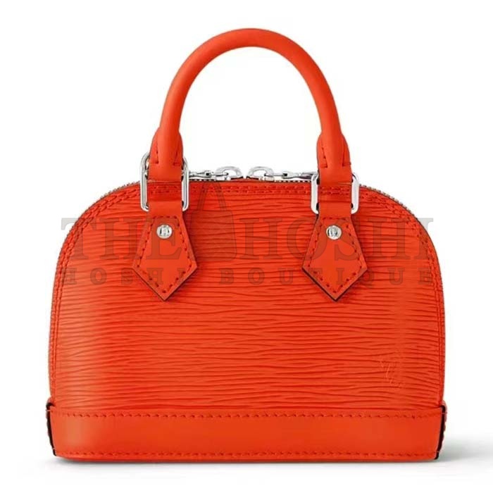 L0vis Vvtt0n LV Women Nano Alma Handbag Minnesota Orange Epi Grained Cowhide Leather Master Quality