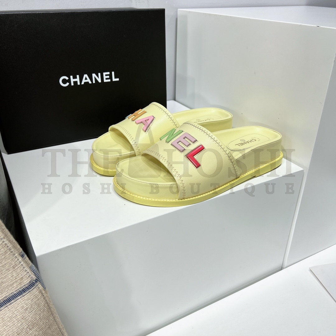 Ch**el flat sandals slippers Master Quality