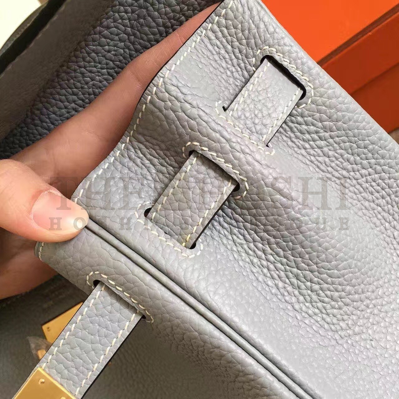 H**me5 Blue Lin Clemence Kelly Retourne 32cm Handmade Bag Master Quality