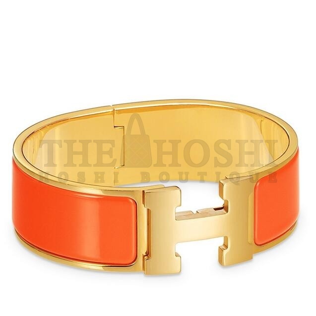 H**me5 Orange Enamel Clic Clac H PM Bracelet Master Quality