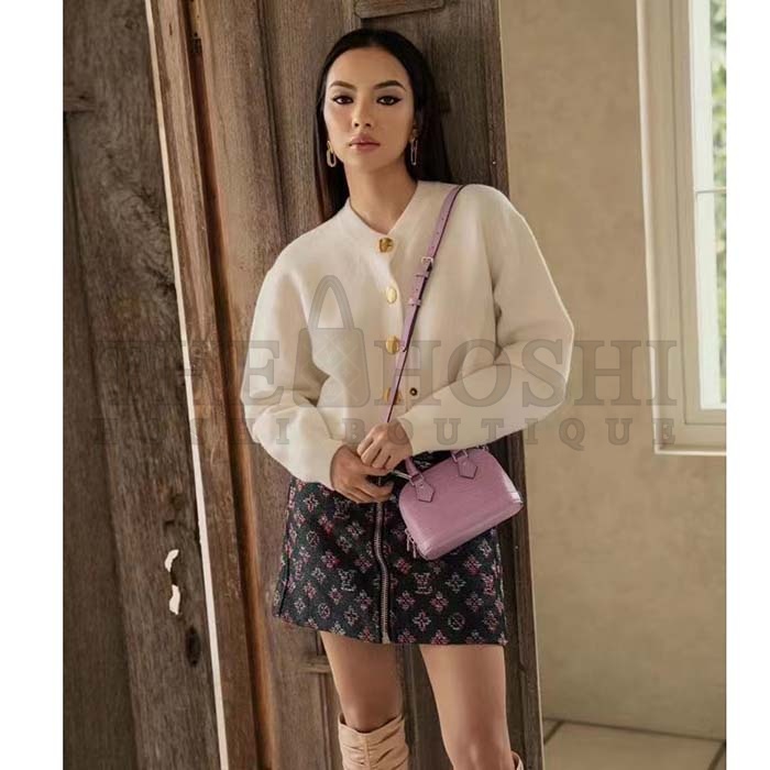 L0vis Vvtt0n LV Women Nano Alma Handbag Lilas Provence Lilac Epi Grained Cowhide Leather Master Quality