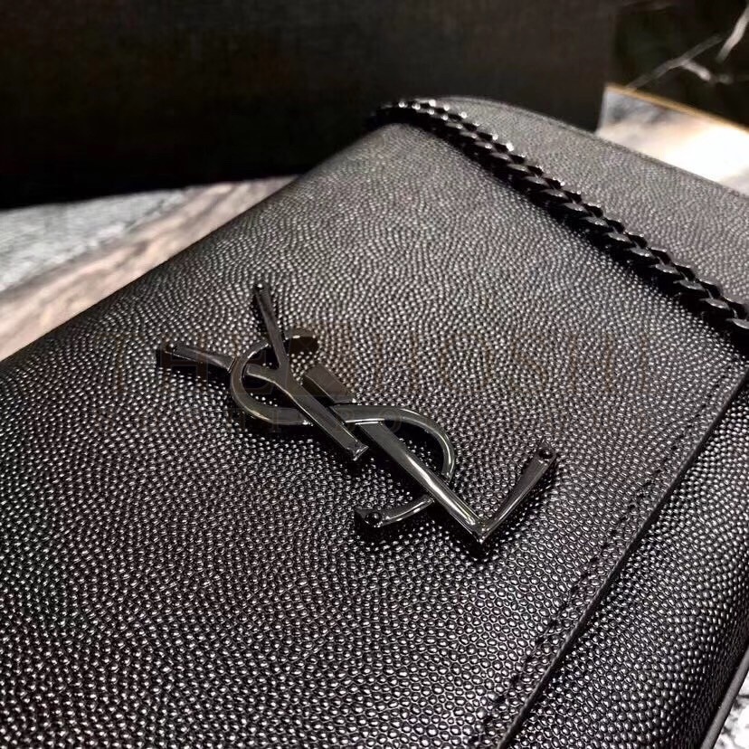 Sa1nt Lau*nt Medium Kate All Black Shoulder Bag Master Quality