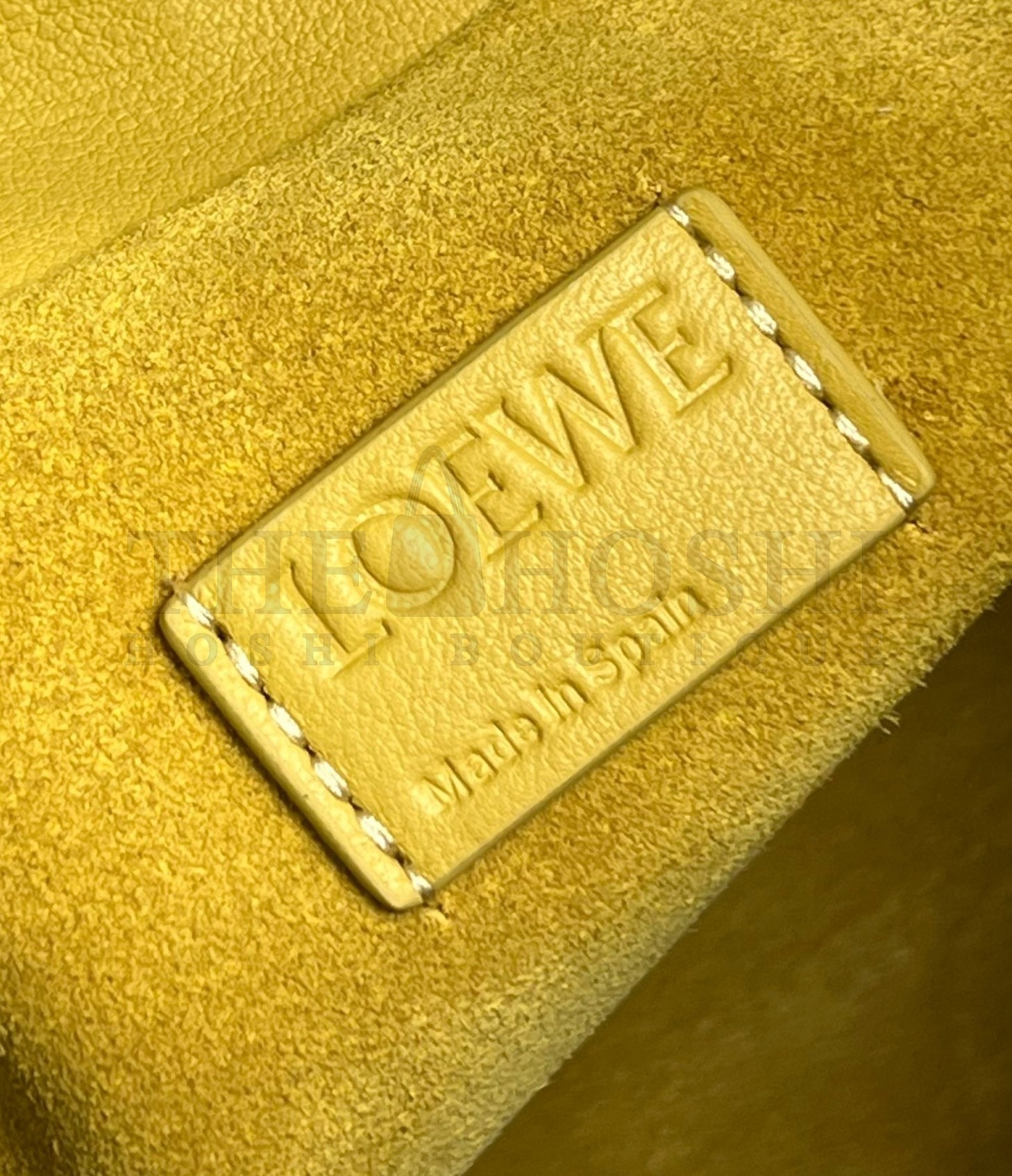 L0ew* Flamenco Clutch Bag In Pale Yellow Leather Master Quality