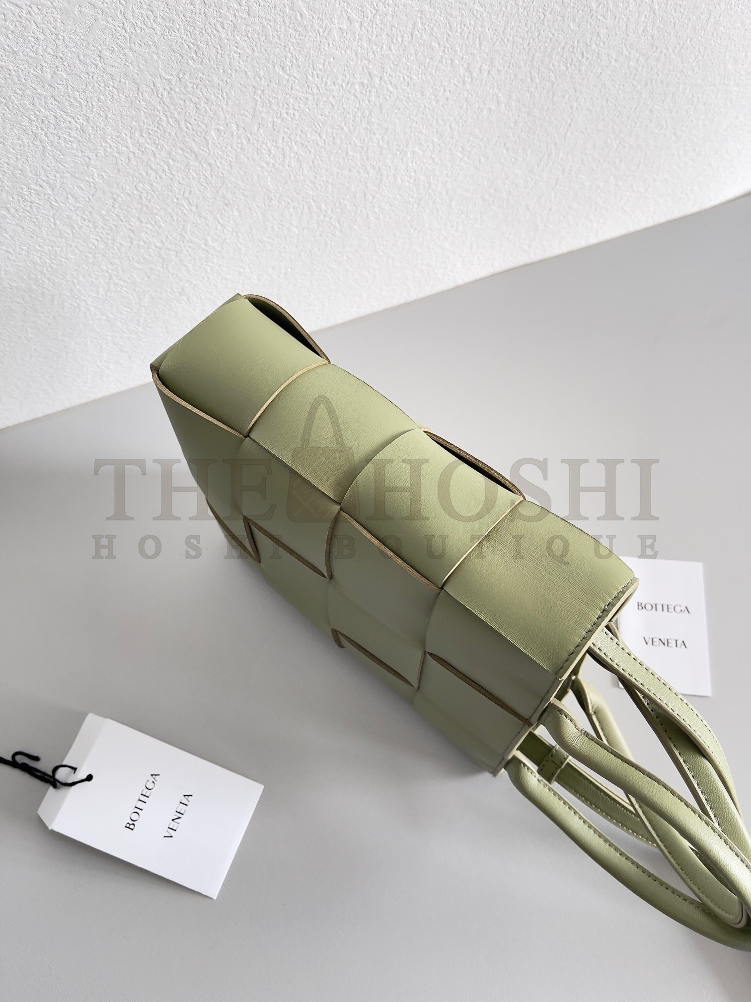 B0tt*ga Ven*ta Cassette Mini Tote Bag In Travertine Lambskin Master Quality