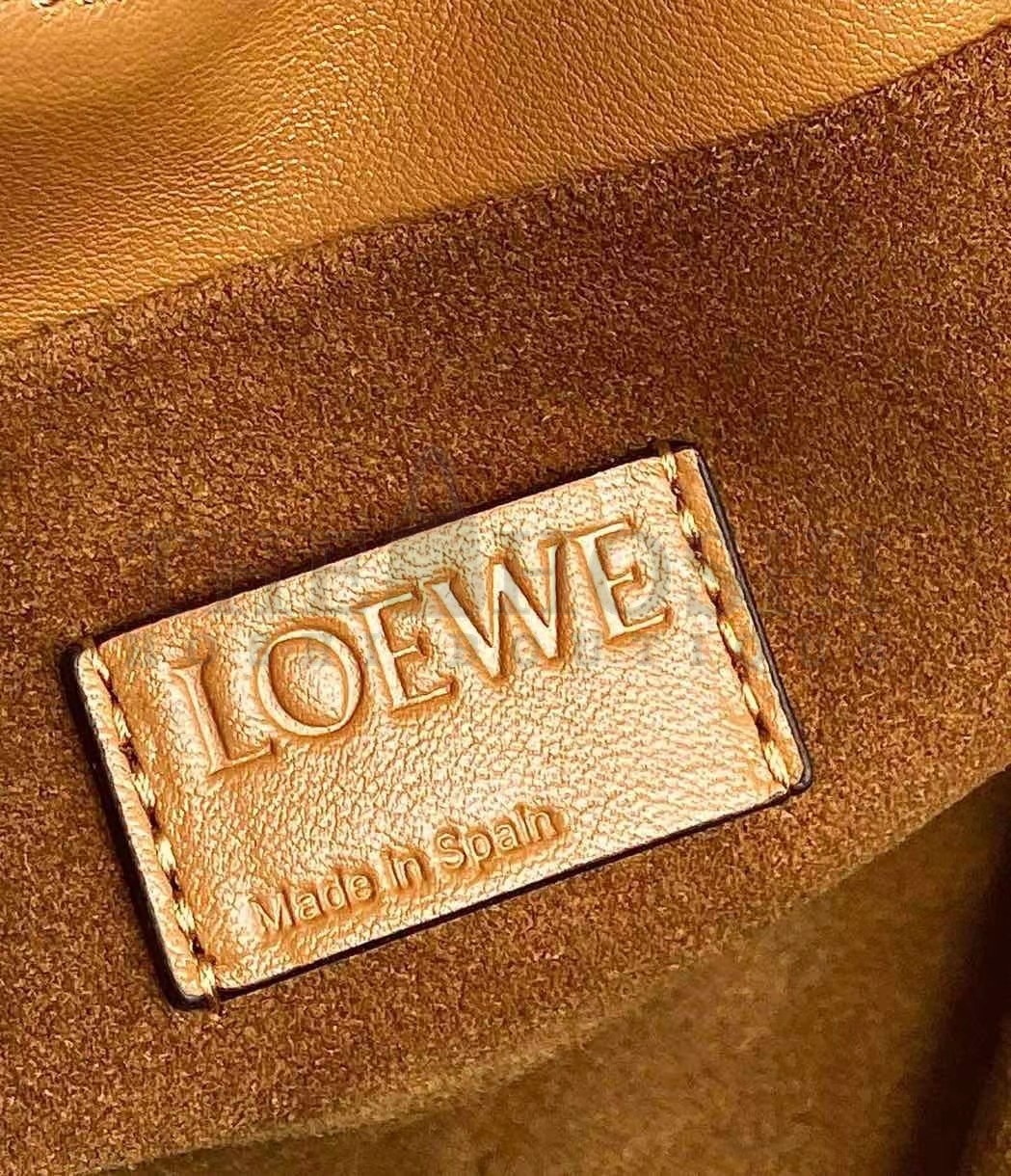 L0ew* Flamenco Clutch In Brown Nappa Leather Master Quality
