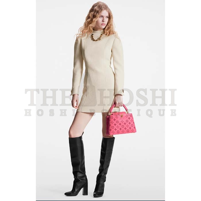 L0vis Vvtt0n LV Women Capucines BB Handbag Pink Calfskin Leather Cowhide Lining Master Quality