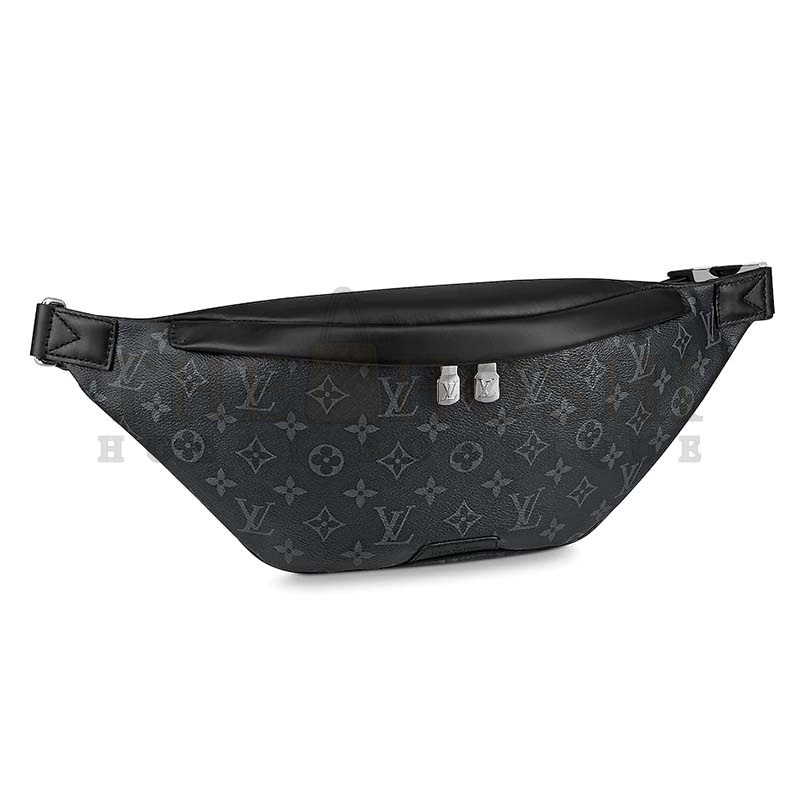 L0vis Vvtt0n LV Men Discovery Bumbag in Monogram Eclipse Canvas-Grey Master Quality