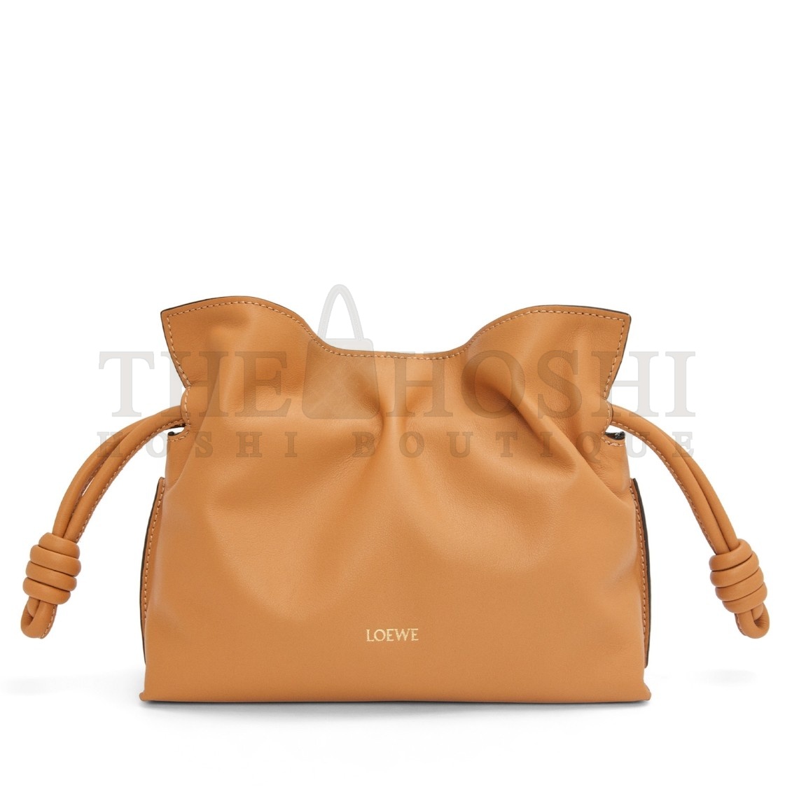 L0ew* Mini Flamenco Clutch Bag in Warm Desert Nappa Calfskin Master Quality