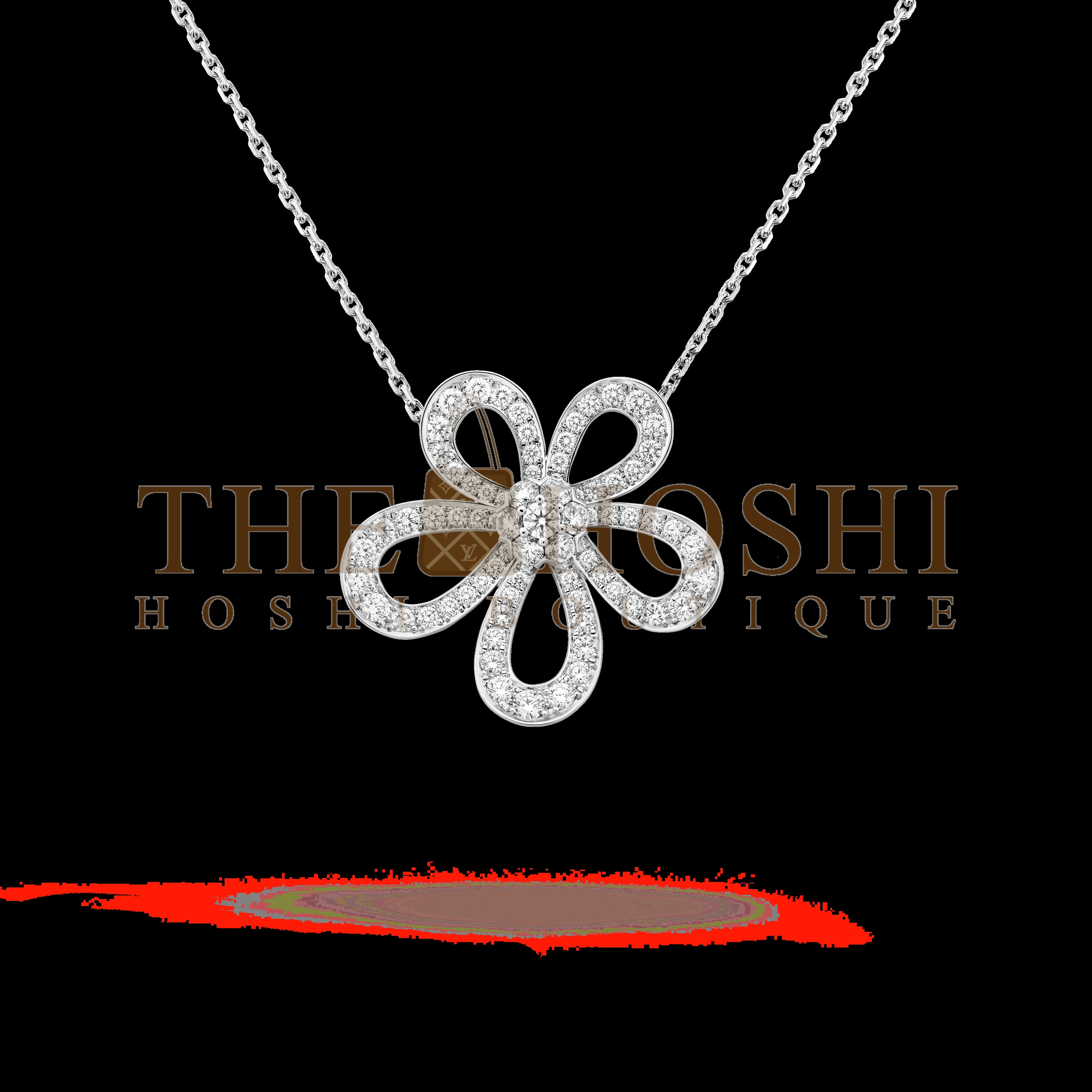 V*n Cl**f & Arpels Flower Necklace with D1am0nds, Flowerlace Pendant Master Quality